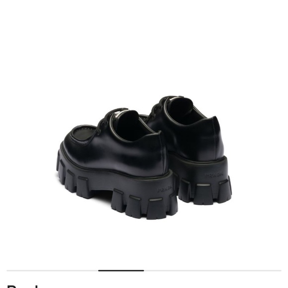 Prada Black Chunky Loafers - Picture 2 of 4